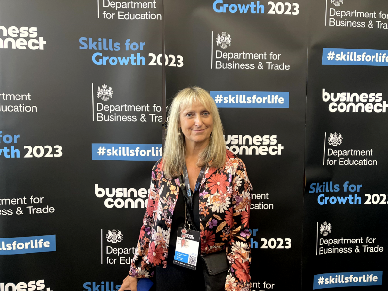 UKSP Chair - Jane Rexworthy at Skills For Growth Conference, June 2023